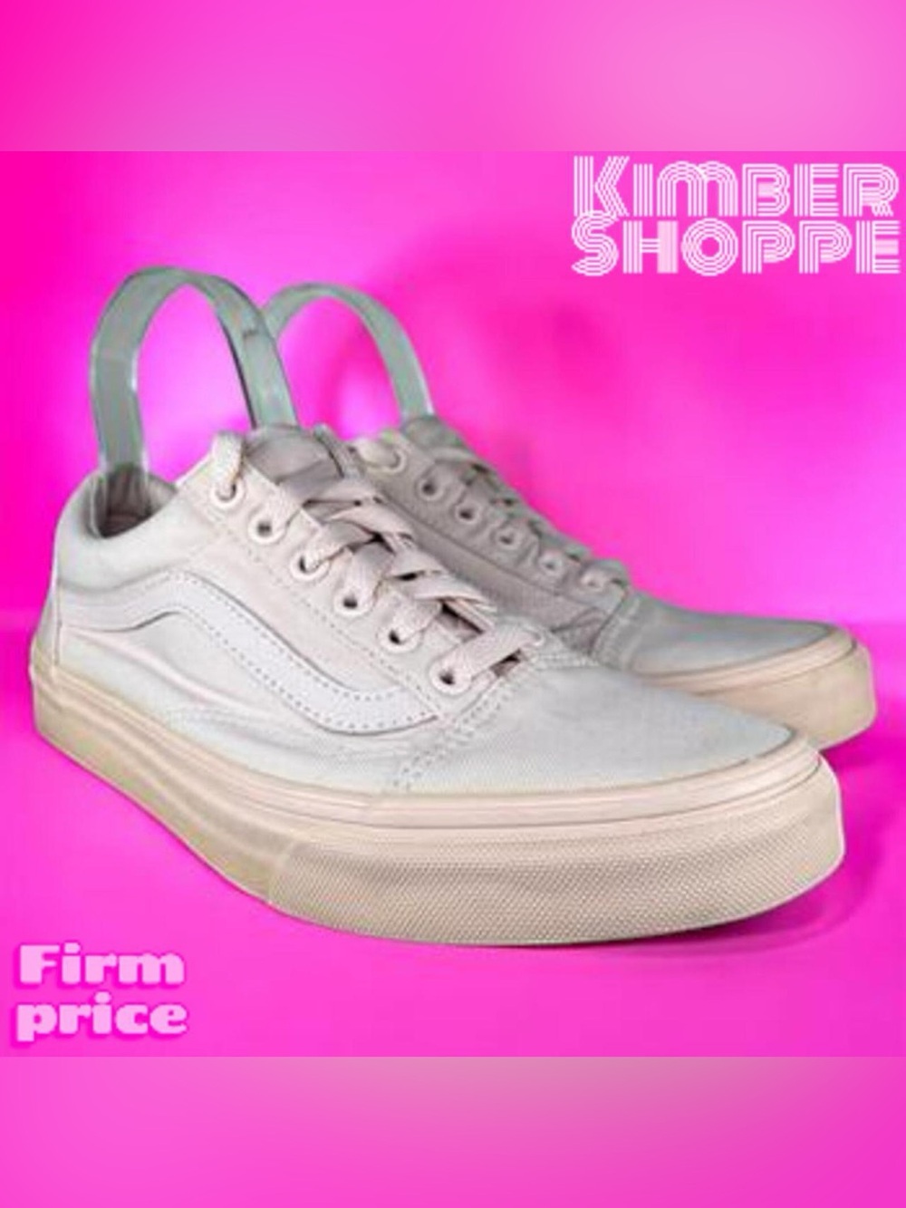 Vans Old Skool Pale Pink Low-Top Sneakers US 7 UK 4.5